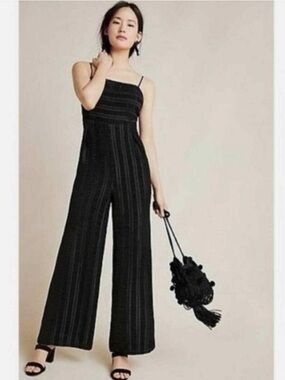 Endless Rose Tonal Stripped Wide Leg Jumpsuit Size XS